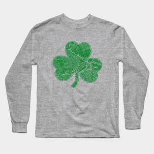 Boston Green Shamrock Ireland St. Patricks Irish Heritage Long Sleeve T-Shirt